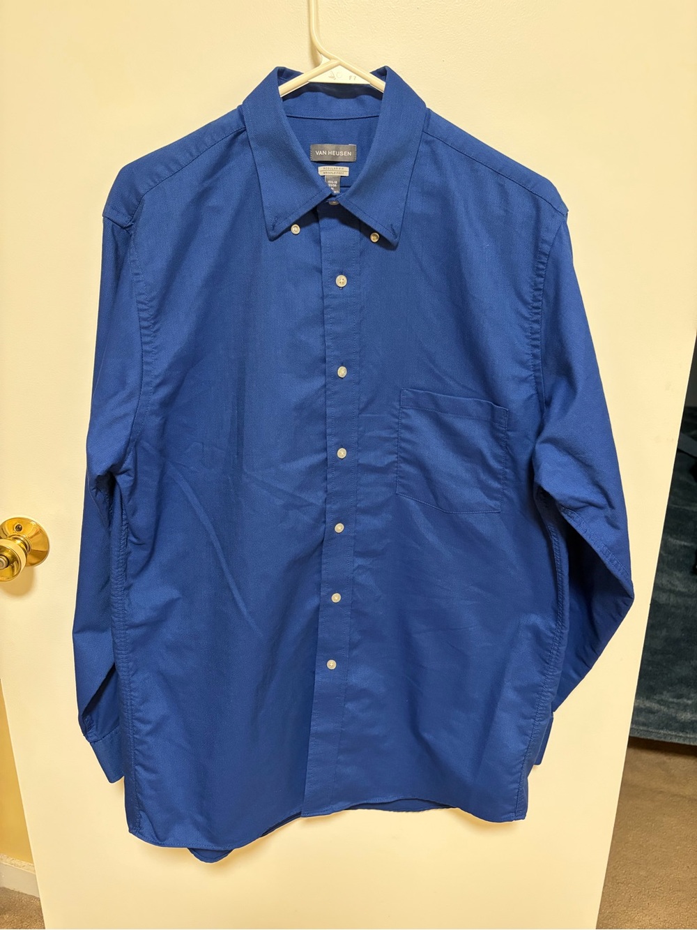 Van Heusen Royal Blue Long-Sleeve Dress Shirt